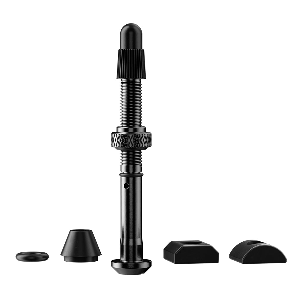 SRAM QUARQ TYREWIZ 2.0 VALVE STEM PACKS - LENGTH K (73.0-80.2MM) INCLUDING 2 VALVES, 2 O-RING SETS, 2 SETS OF SQUARE, O-RING AND ROUND RUBBER SEALS, 1 SEALANT SLEEVE)