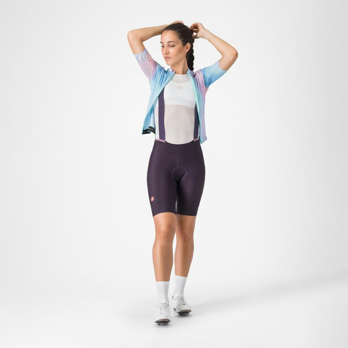 Castelli Prima 2 Bibshort Women's Dark Night Shade/Deep Purple