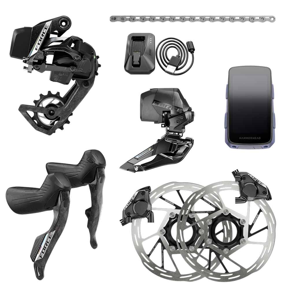 SRAM Force AXS 2X Groupset with Hammerhead
