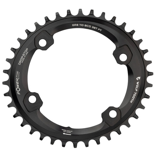 SHIMANO GRX 1X OVAL DROP-STOP B CHAINRING - 110 x 4 BCD