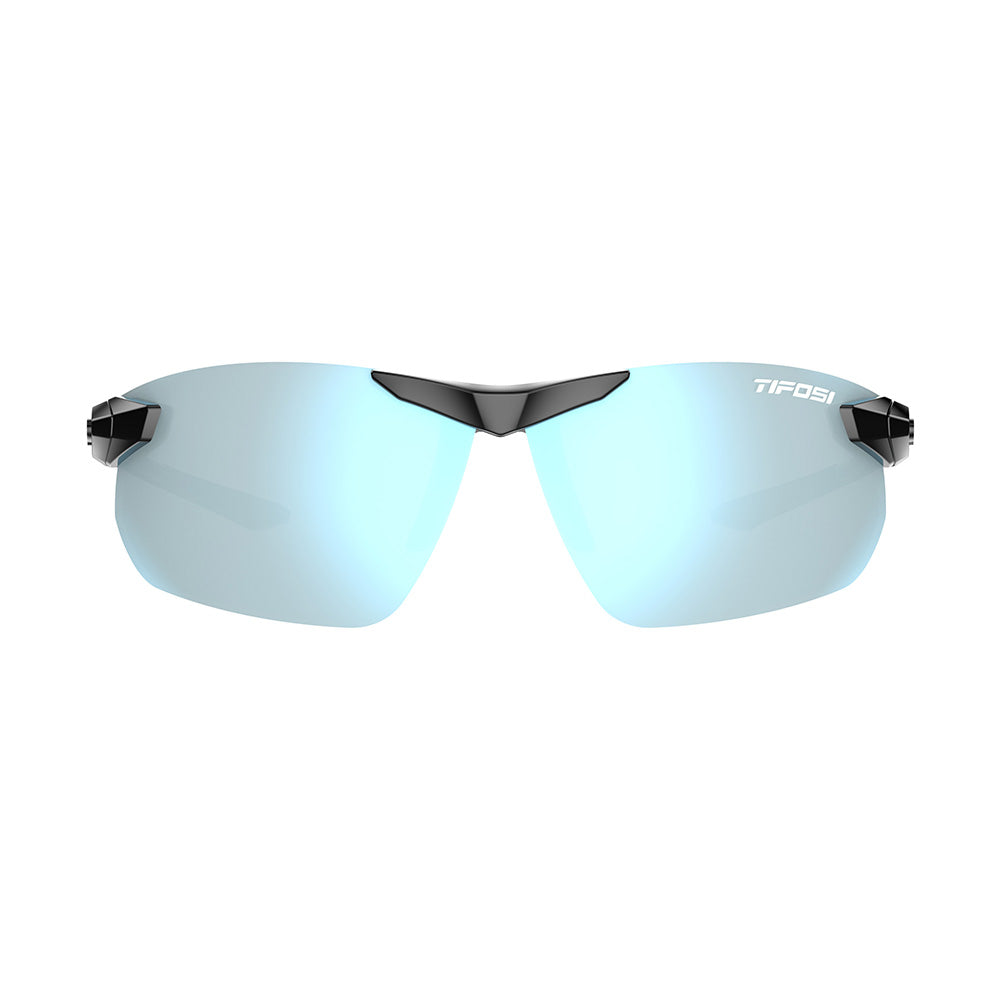 Tifosi Seek FC 2.0 Gloss Black, Smoke Bright Blue Lens