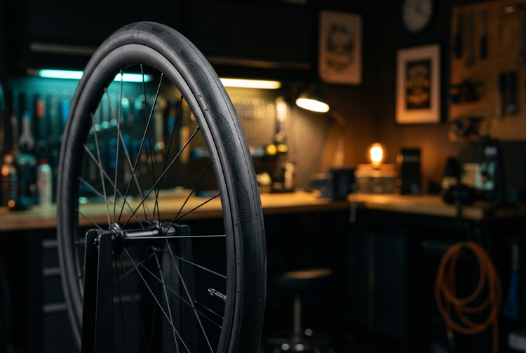Road tyres collection image