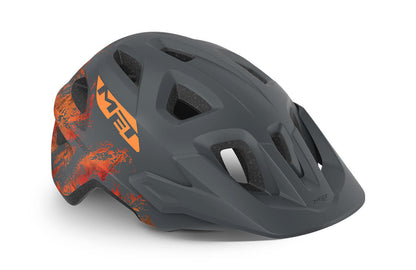 MET Youth Eldar Helmet Gray Orange 4