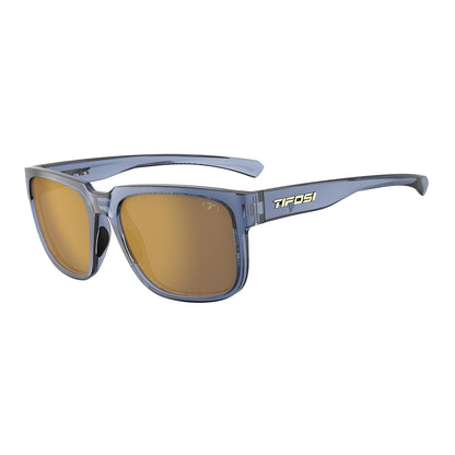 Tifosi Shumo Sunglasses Crystal Denim with Gold Mirror Lens
