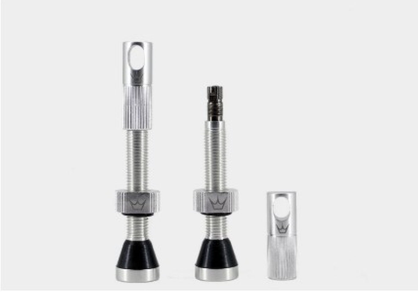 peatys CK tubeless valves silver