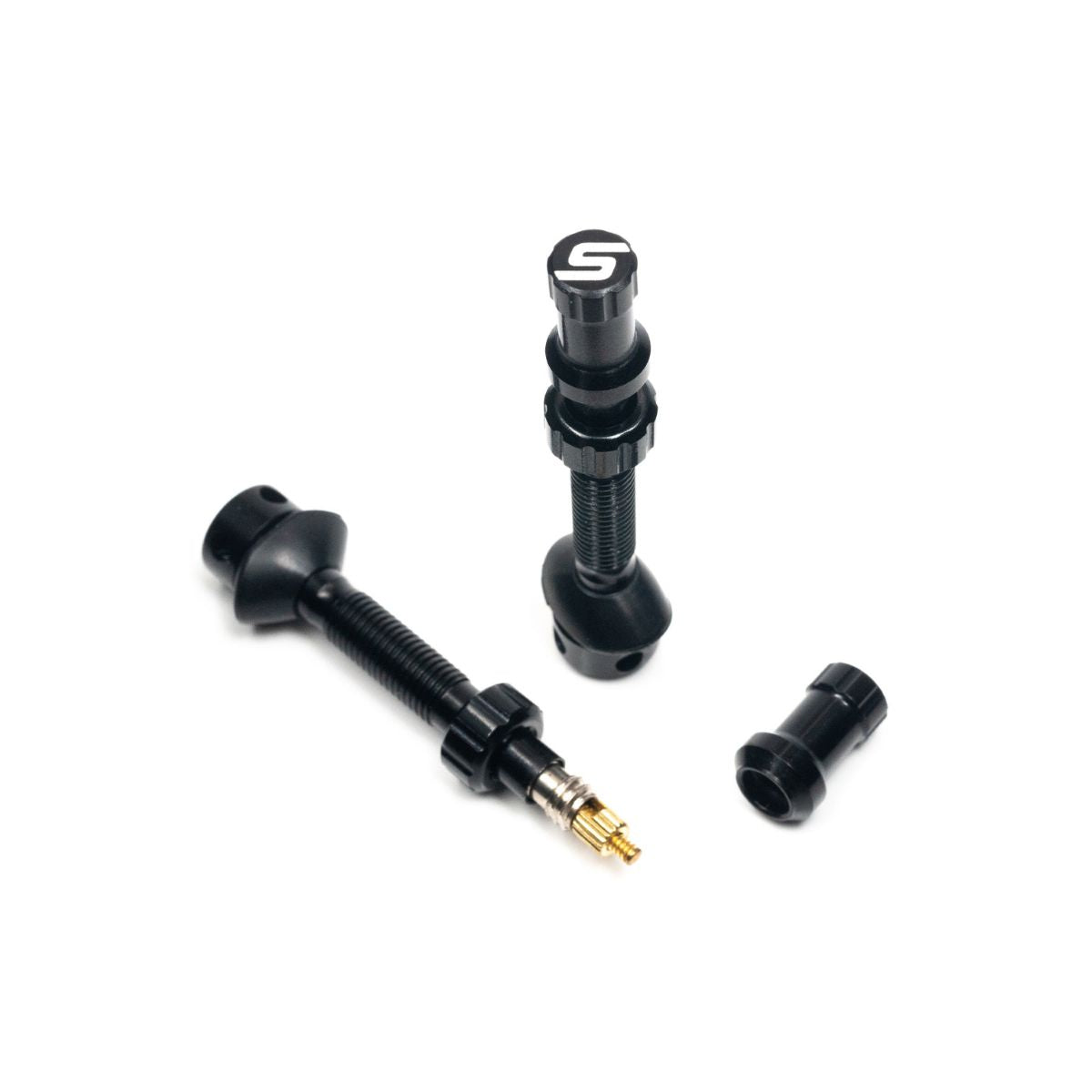STAN'S ALLOY UNIVERSAL PLUS TUBELESS VALVE - TALL 35 - 53MM LENGTH