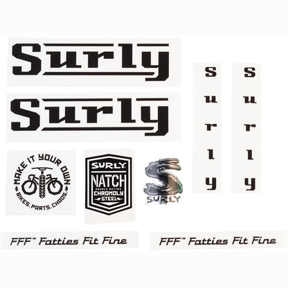 Surly Pacer Decal Set Black 
