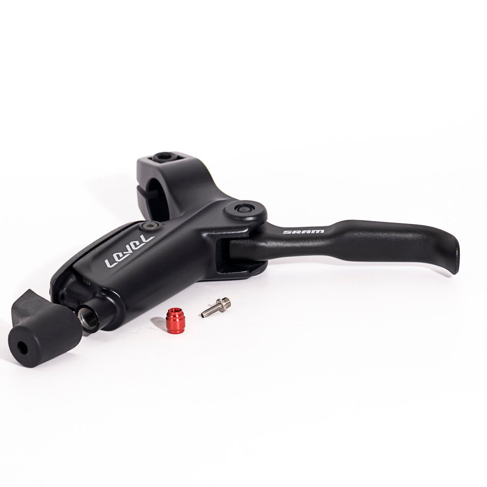 SRAM Disc Brake Lever Assembly Level - Aluminium Lever (Assembled, No Hose, Includes Barb and Olive) Version 2 Black
