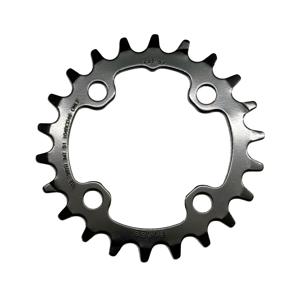 SRAM Chain Ring MTB 22 Tooth 64mm Steel Matte Black 2x10 No Pin
