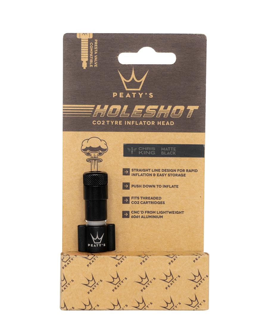 Peaty's Holeshot CO2 Tyre Inflator Head - Black