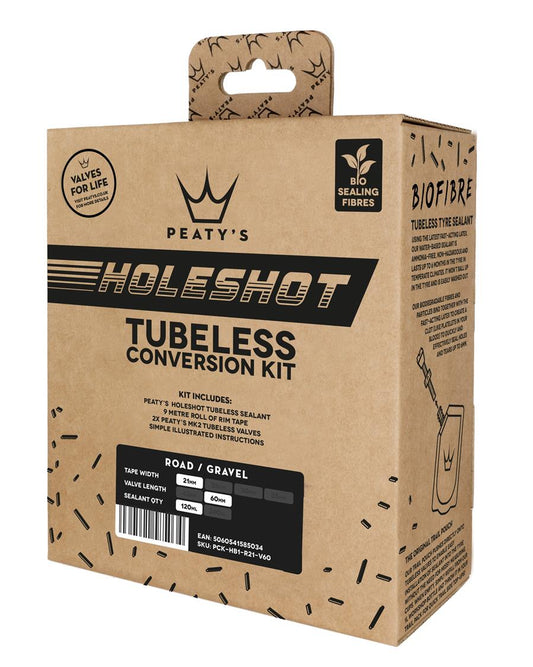 Peatys Holeshot Tubeless Conversion Kit 23mm
