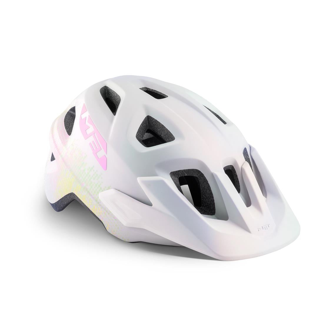 MET Youth Eldar Helmet Iridescent White 1