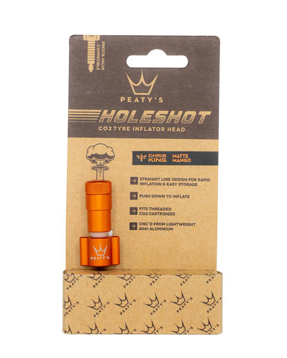Peaty's Holeshot CO2 Tyre Inflator Head - Mango