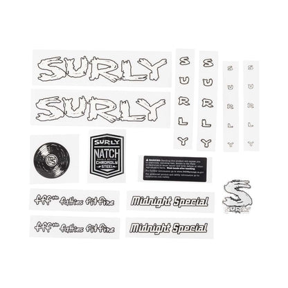 Surly Midnight Special White Decal Set
