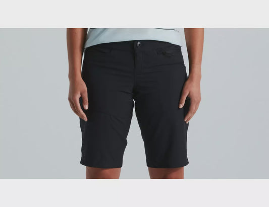 TRAIL SHORT W/LINER WMN BLK S