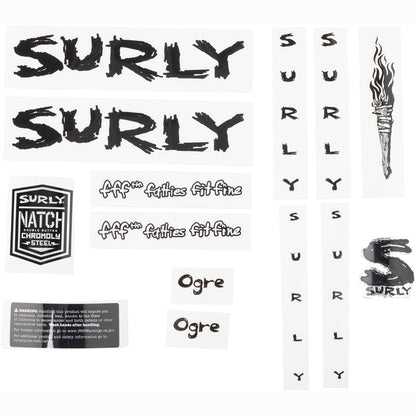 Surly Ogre Decal Set White
