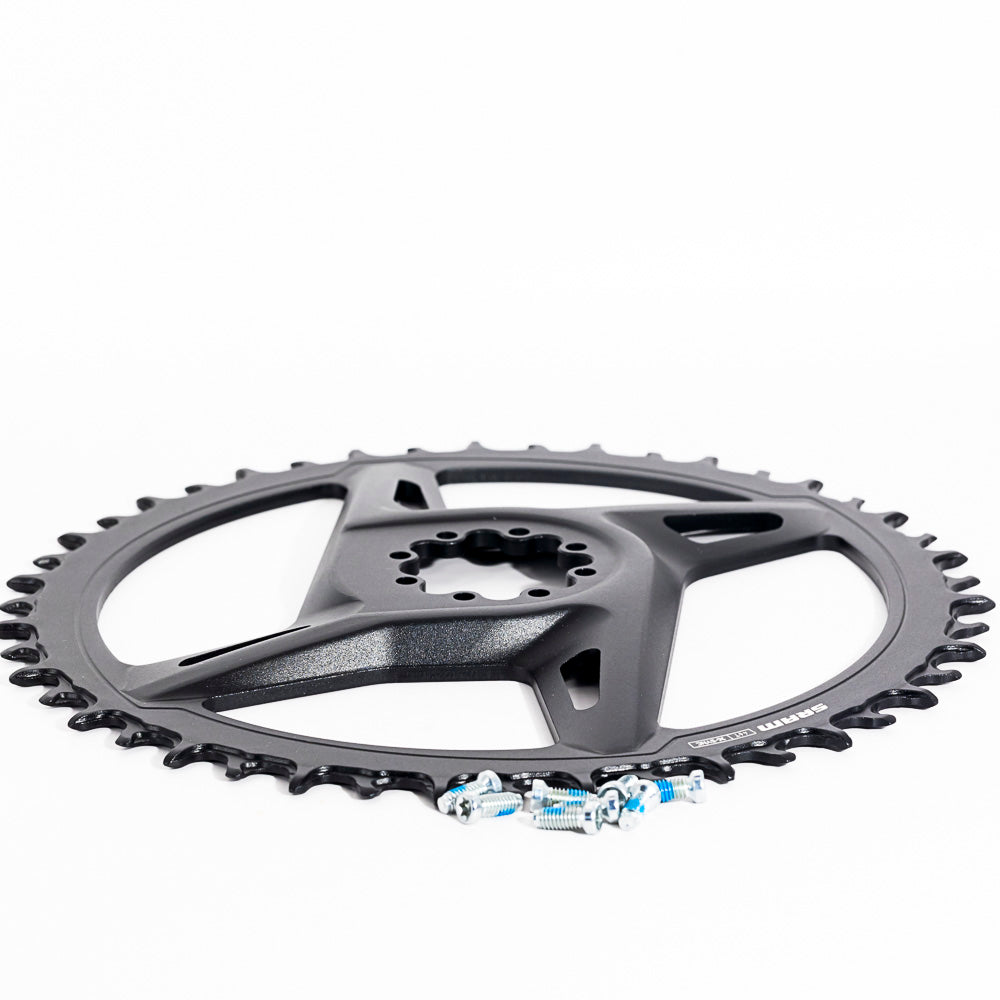 SRAM Chain Ring Road 46T Direct Mount X-Sync 6.5mm Offset - Black (Rival E1) Including 8 Chainring Bolts