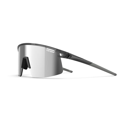 Tifosi Moab Lite Sunglasses Satin Vapor with Silver Mirror AC Red and Clear Lens
