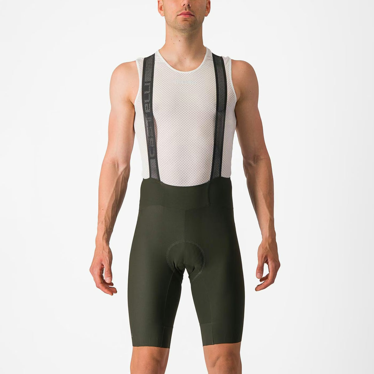 Castelli Espresso Bibshort Men's Deep Green