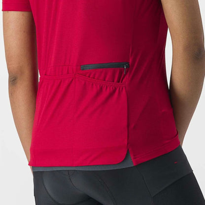 Castelli Unlimited Sentiero 2 Jersey Women's Dark Red