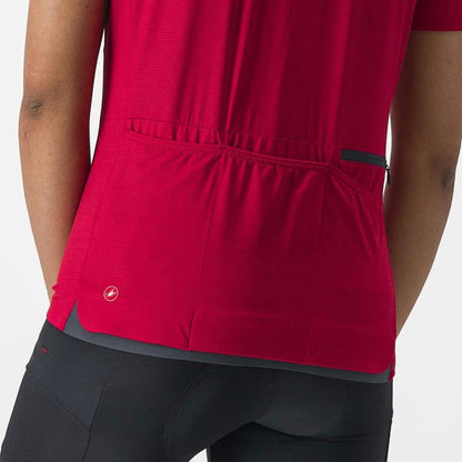 Castelli Unlimited Sentiero 2 Jersey Women's Dark Red