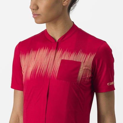 Castelli Unlimited Sentiero 2 Jersey Women's Dark Red