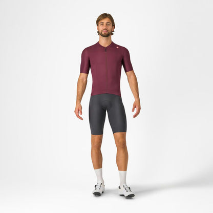 Castelli Espresso Men's Jersey Deep Bordeaux/Silver Moon