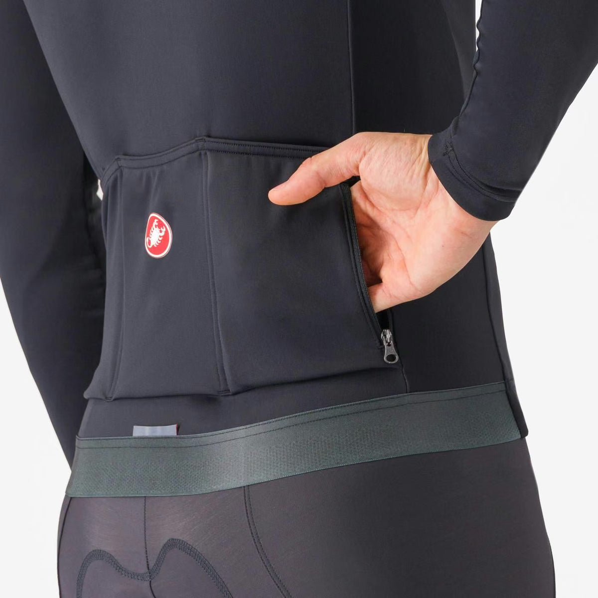 Castelli Espresso Thermal Jersey Men's Light Black