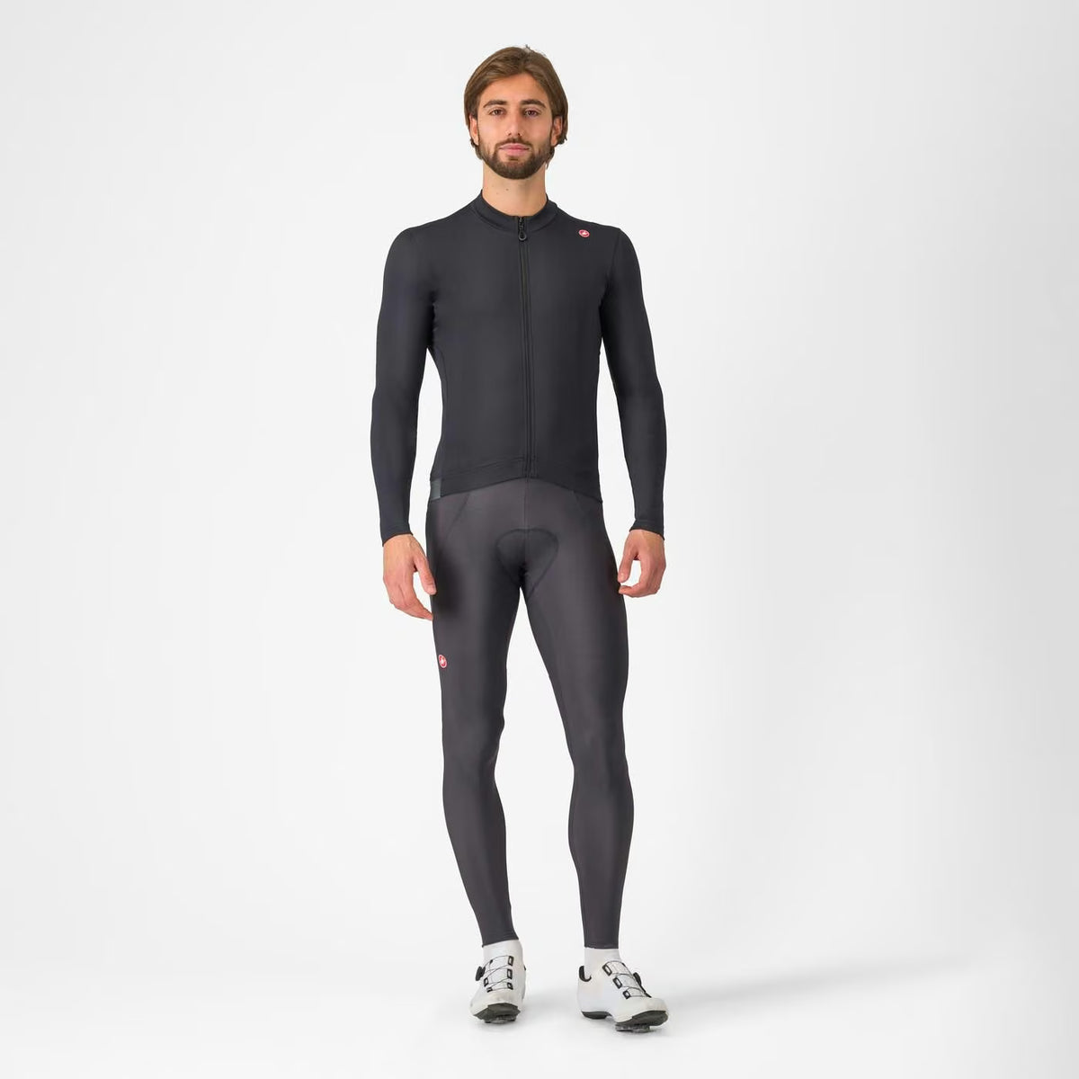 Castelli Espresso Thermal Jersey Men's Light Black