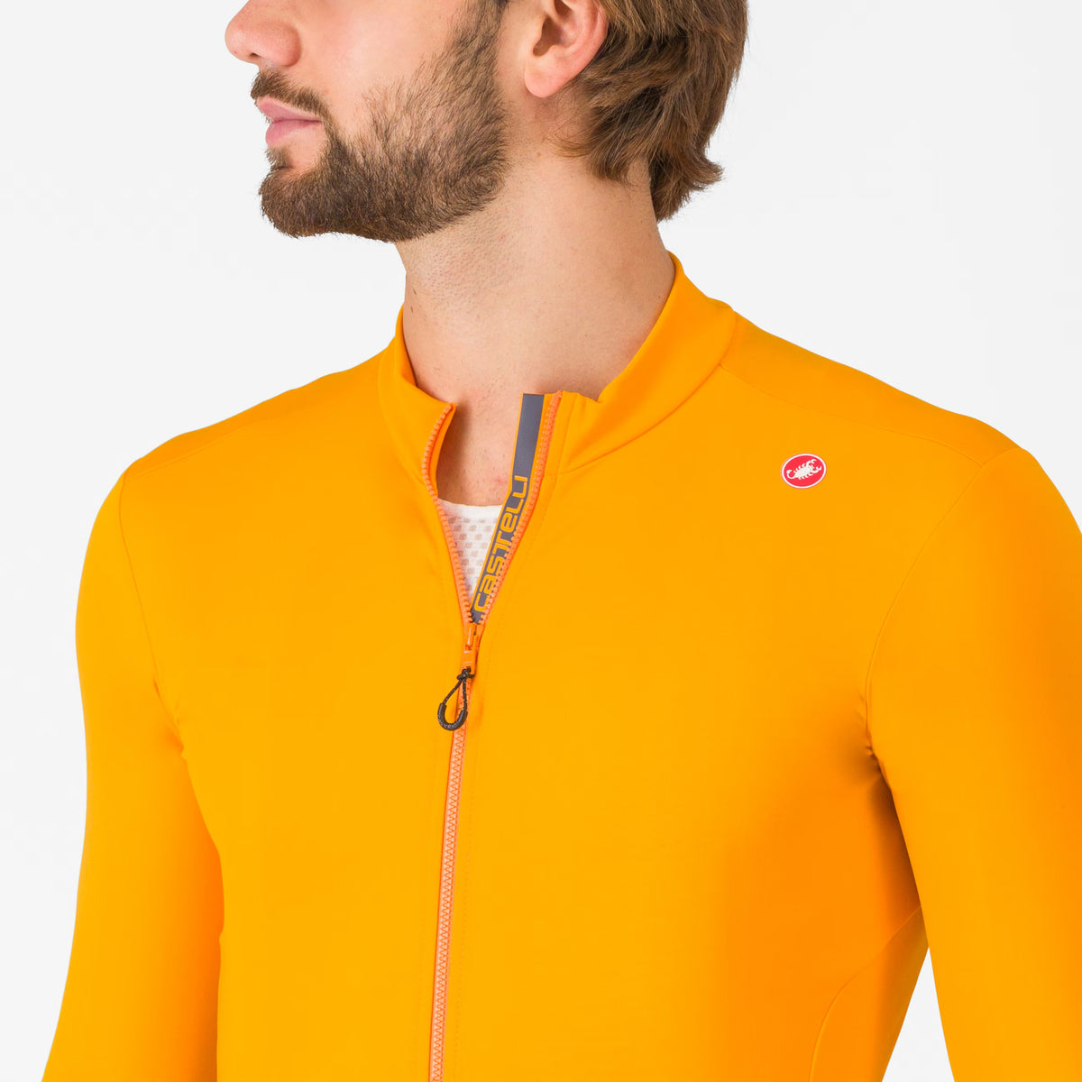 Castelli Espresso Thermal Jersey Men's Vivid Orange