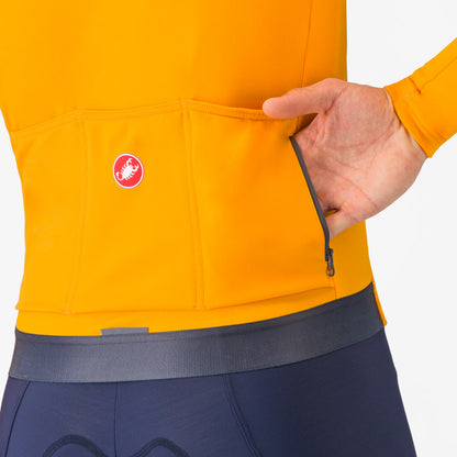 Castelli Espresso Thermal Jersey Men's Vivid Orange