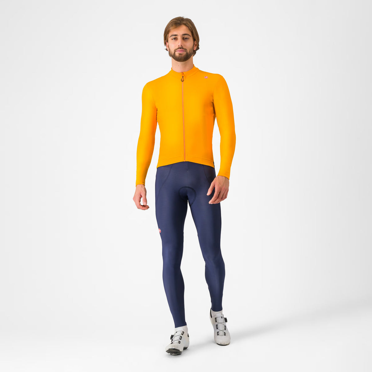 Castelli Espresso Thermal Jersey Men's Vivid Orange
