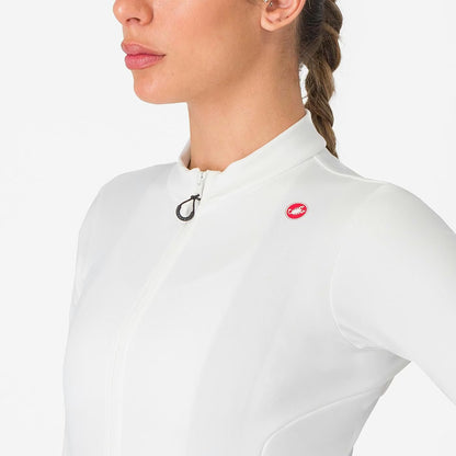 Castelli Espresso Thermal Jersey Women's Ivory / Silver Moon