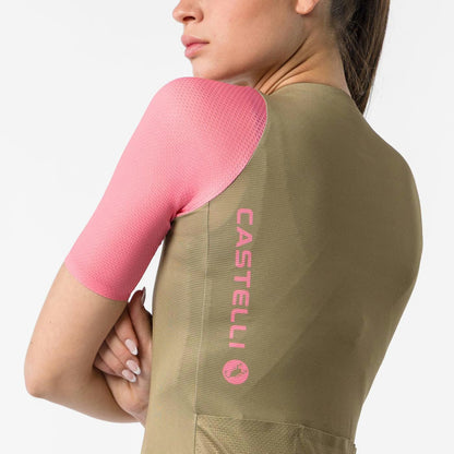 Castelli Corretto Jersey Women's Elmwood/Rosa Giro