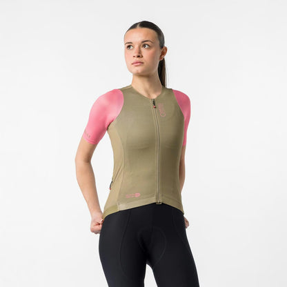 Castelli Corretto Jersey Women's Elmwood/Rosa Giro