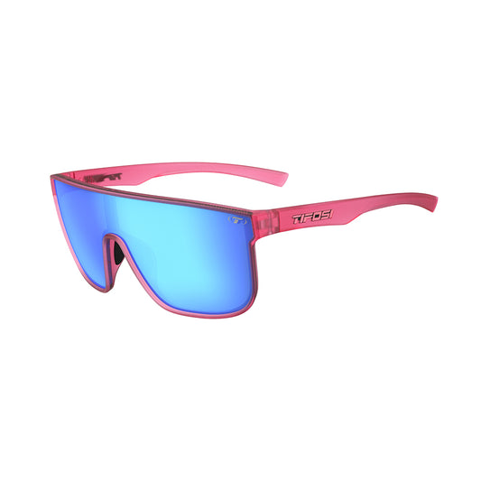 Tifosi Sanctum XL Sunglasses Matte Crystal Pink with Sky Blue Mirror Lens
