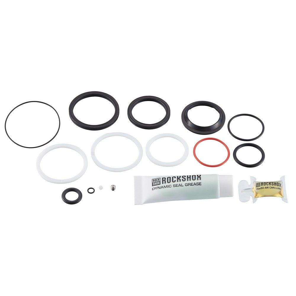 RockShox 200 HOUR/1 YEAR SERVICE KIT (INCLUDES AIR CAN SEALS, PISTON SEAL, GLIDE RINGS, IFP SEALS, RESERVOIR SEALS, SEAL GREASE/OIL) - SUPER DELUXE A1-B2 (2017-2022)
