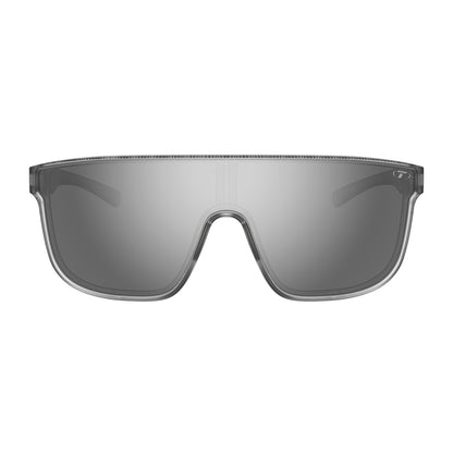 Tifosi Sanctum XL Sunglasses Satin Clear with Silver Mirror Lens
