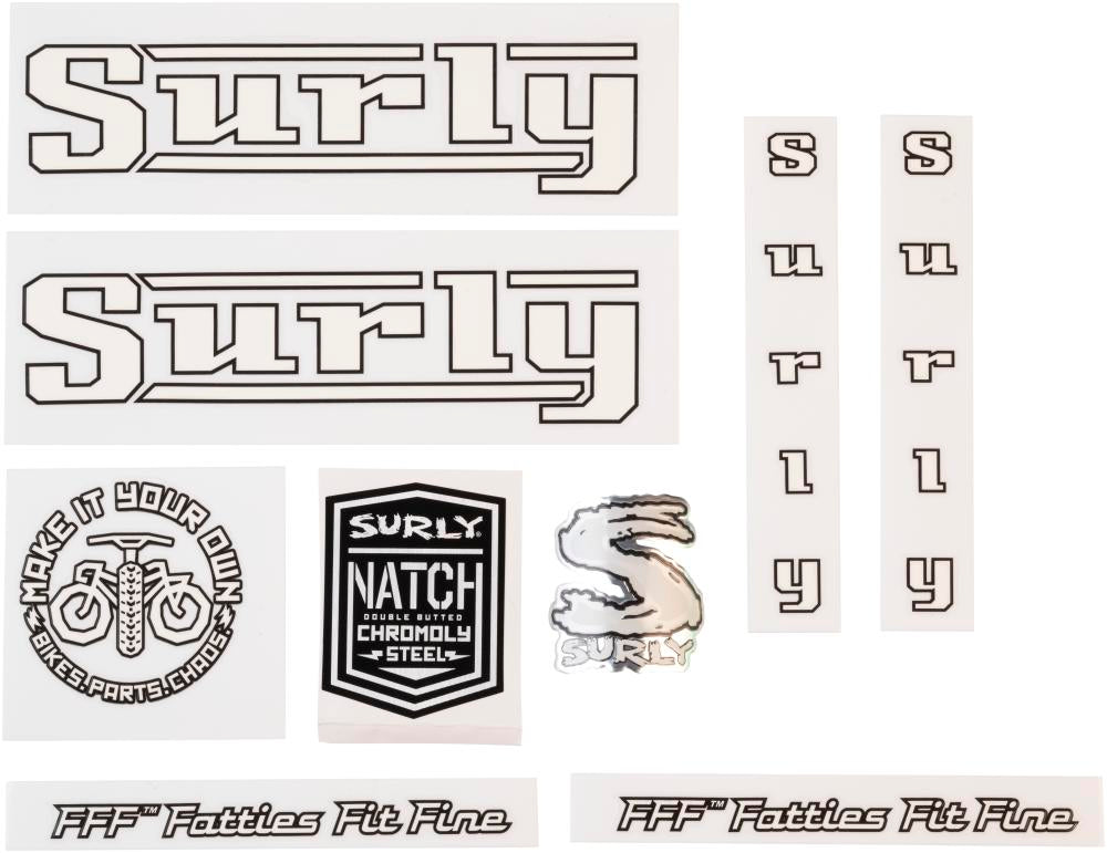 Surly Pacer Decal Set White