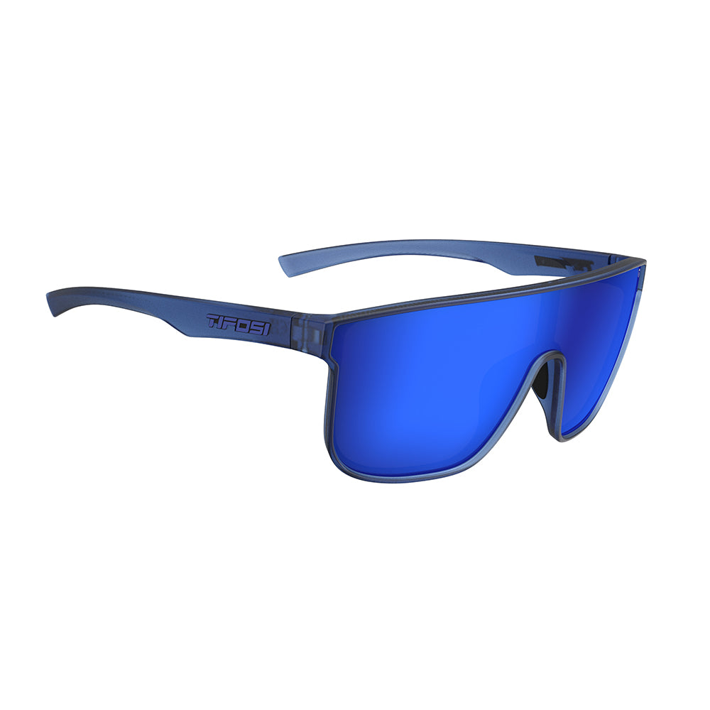 Tifosi Sanctum XL Sunglasses Midnight Vapor with Cobalt Blue Mirror Lens

