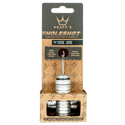 Peaty's Holeshot Tubeless Plugger Kit - Silver