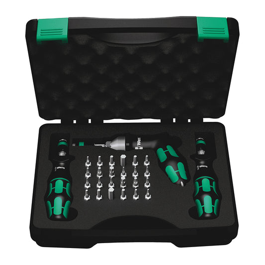 "Wera Tools Kraftform torque screwdriver set 7445/46/47 in.lbs.
"
