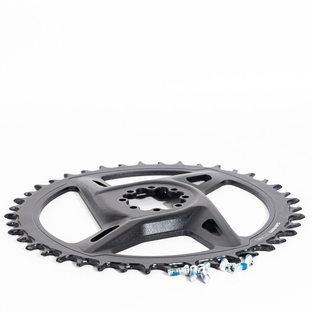 SRAM Chain Ring Road 42 Tooth Direct Mount X-Sync 6.5mm Offset - Black (Rival E1) Including 8 Chainring Bolts