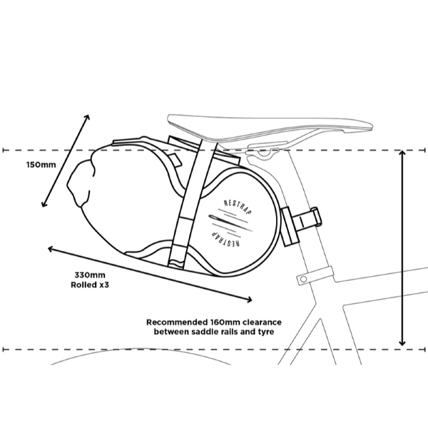 Race Saddle Bag dims tn