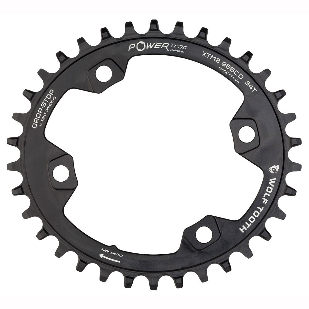 96 BCD XT M8000 OVAL DROP-STOP CHAINRING - SHIMANO HG+