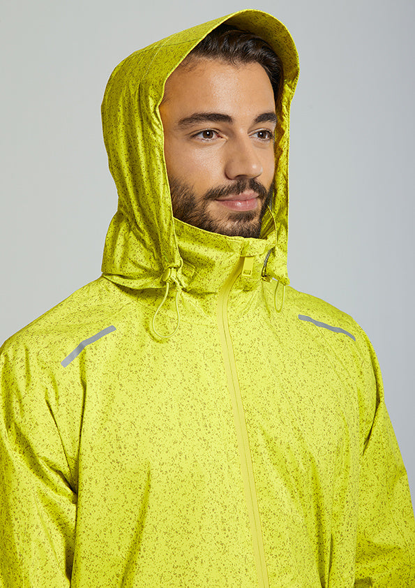 Neon running jacket online mens