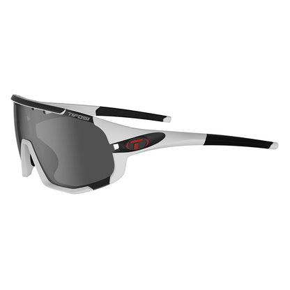 Tifosi Sledge Matte White, Smoke/AC Red/Clear Lens