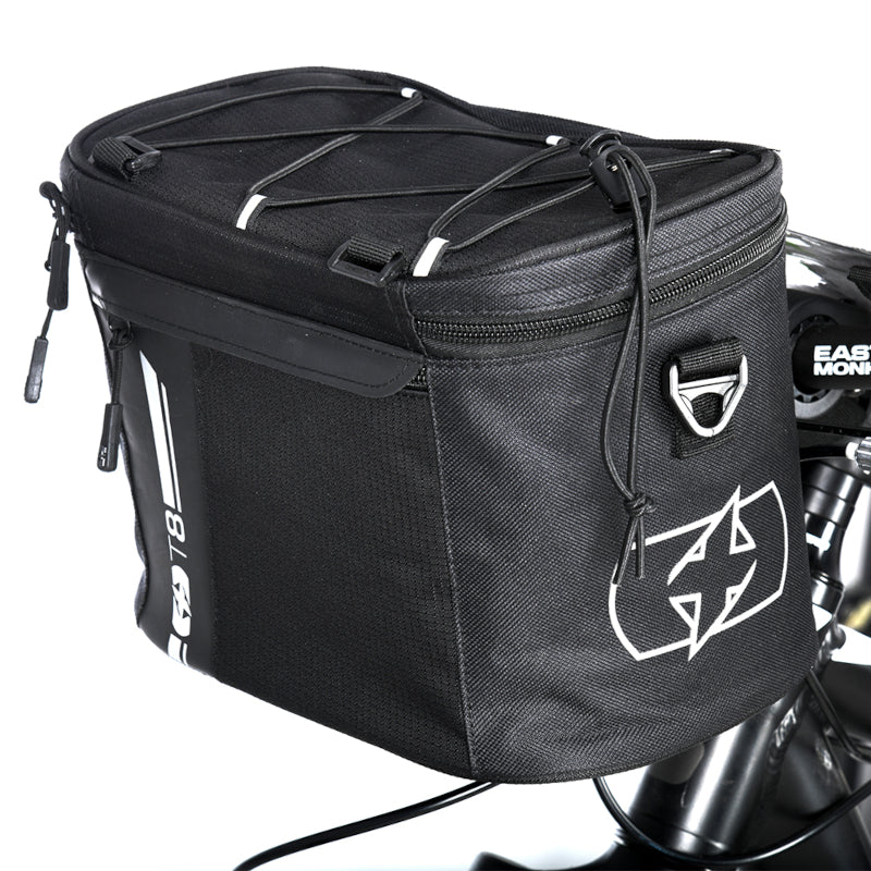 Oxford T8 QR Handlebar Bag - Mounted Angled View