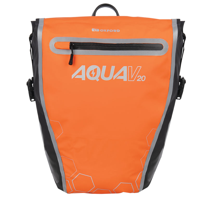 Oxford Aqua V20 Waterproof Single Pannier Bag - Front