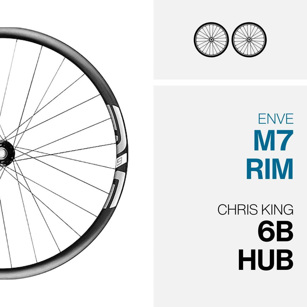 M730 ON CHRIS KING - 27.5" WHEELSET